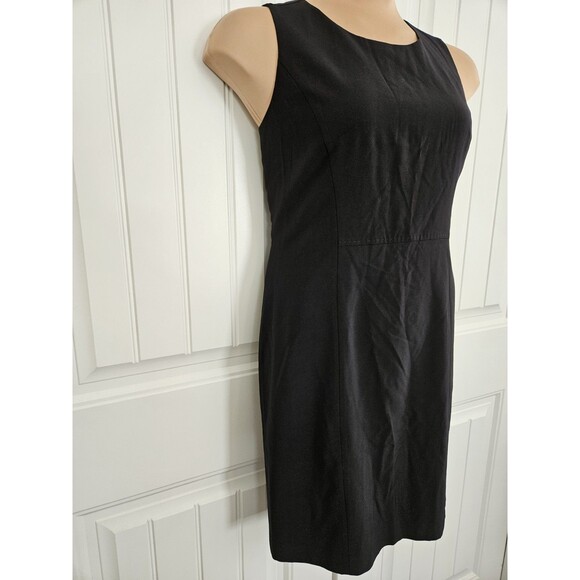 Talbots 12 P Black Wool Sheath Dress Business Career Classic Lined - Picture 4 of 13